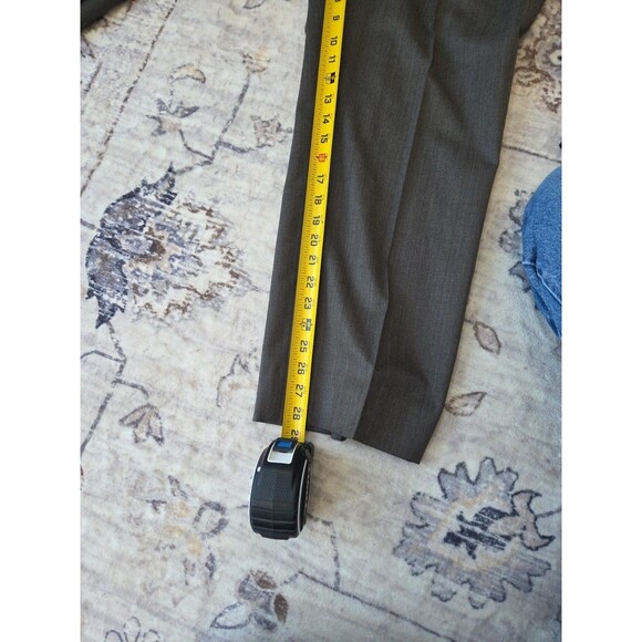 #48 Vtg Botany 500 48R  Gray Striped USA Made Mens Jacket Pants Suit Levine's - Picture 11 of 12